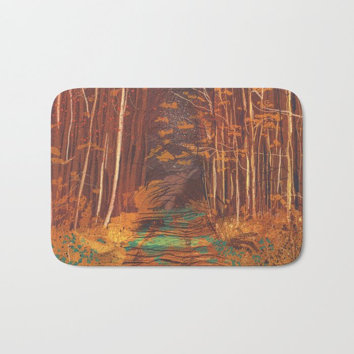 Autumn walk Bath Mat Gallery Image 1