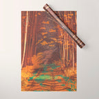 Autumn walk Wrapping Paper Gallery Image 1