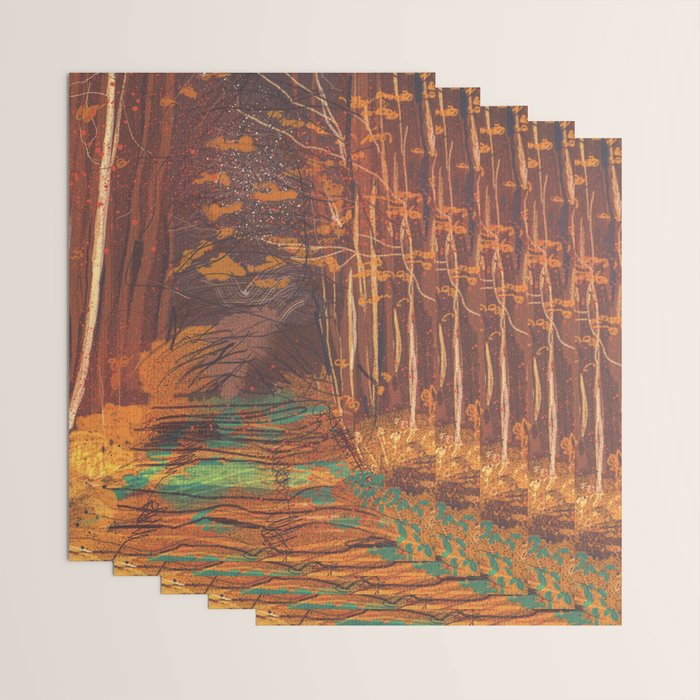 Autumn walk Wrapping Paper Gallery Image 3