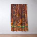 Autumn walk Window Curtain Gallery Image 3
