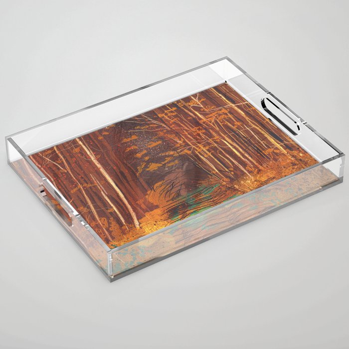 Autumn walk Acrylic Tray Gallery Image 1