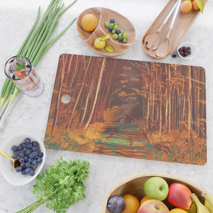 Autumn walk Cutting Board Gallery Image 2