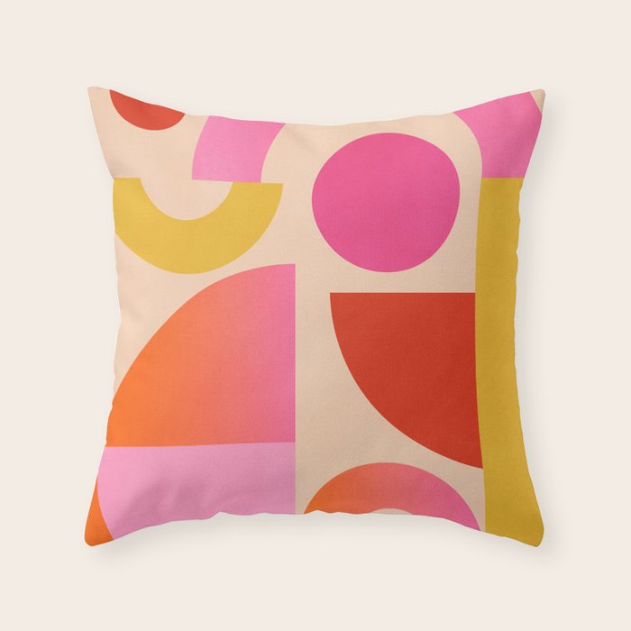 Geometric Shapes 201 Throw Pillow Gallery Image 6