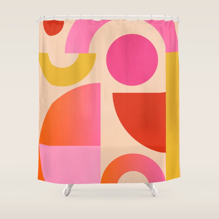 Geometric Shapes 201 Shower Curtain Gallery Image 1