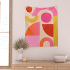 Geometric Shapes 201 Wall Tapestry Gallery Image 2