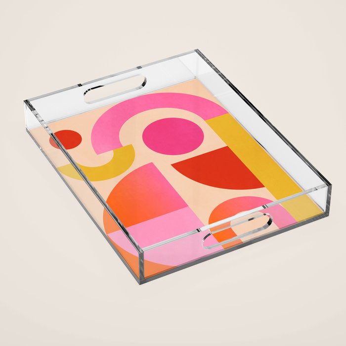 Geometric Shapes 201 Acrylic Tray Gallery Image 1