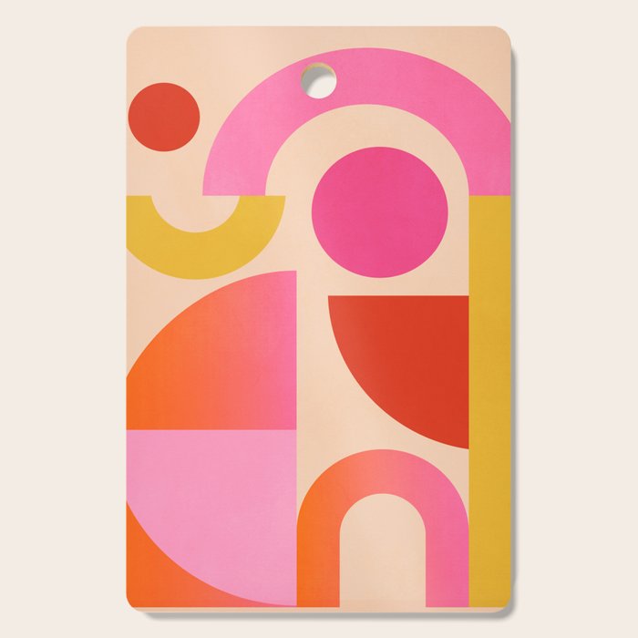Geometric Shapes 201 Cutting Board Gallery Image 1