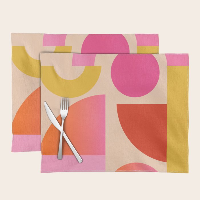 Geometric Shapes 201 Placemat Gallery Image 1