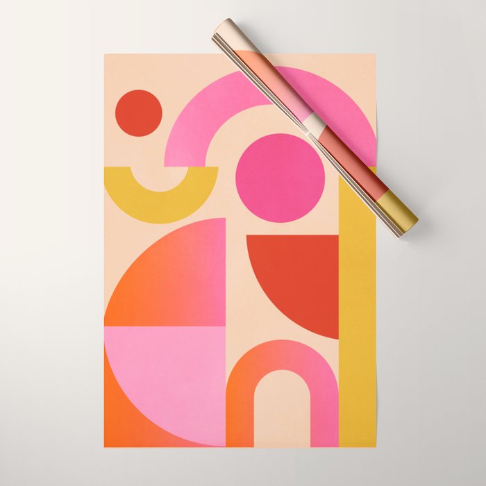 Geometric Shapes 201 Wrapping Paper Gallery Image 1