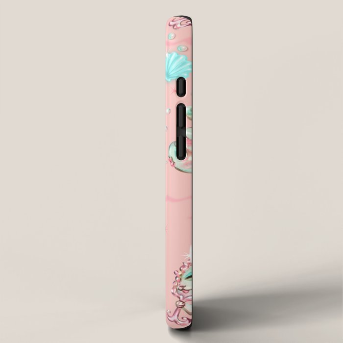 Merkittens with Pearls on blush iPhone Case Gallery Image 2