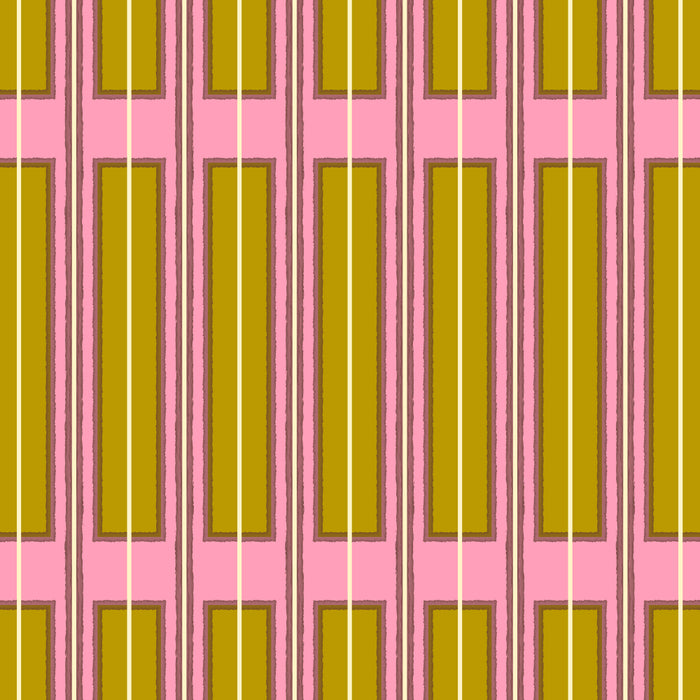 Eclectic Geometric Geo Box Striped Pattern in Pink Chartreuse Brown Cream Coffee Mug Gallery Image 2