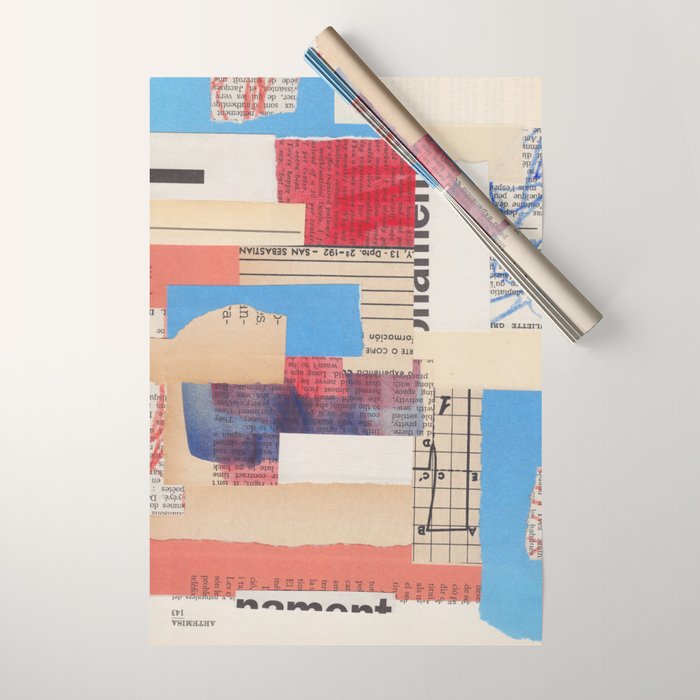Abstract Mixed Media Collage #2 Wrapping Paper Gallery Image 1