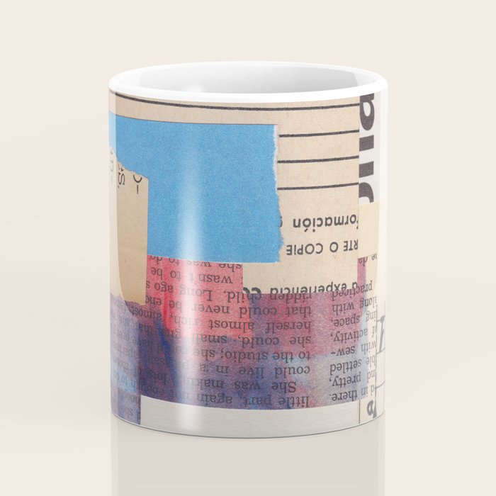 Abstract Mixed Media Collage #2 Coffee Mug Gallery Image 4