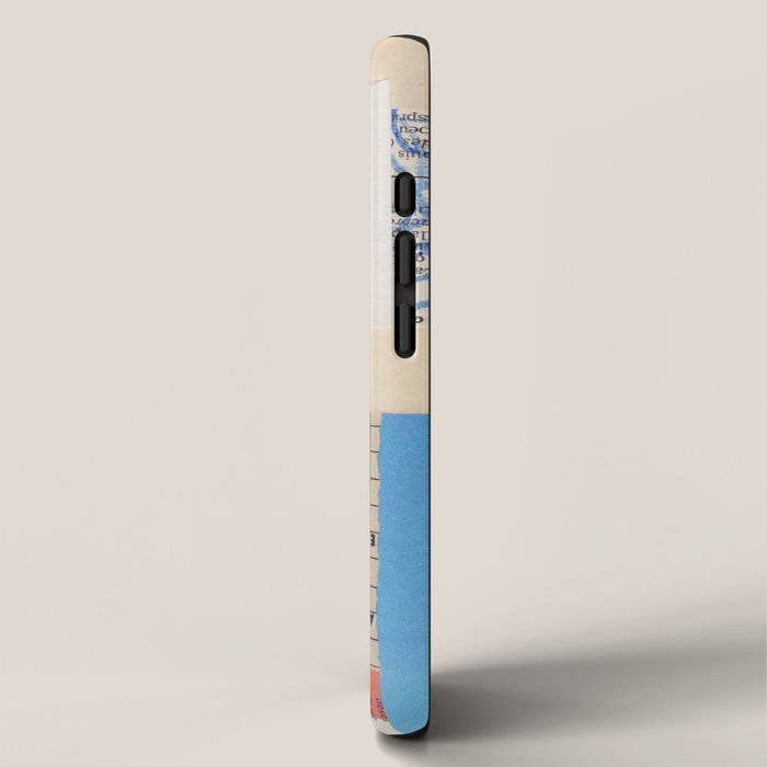 Abstract Mixed Media Collage #2 iPhone Case Gallery Image 2