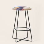 Abstract Mixed Media Collage #2 Stool Gallery Image 1