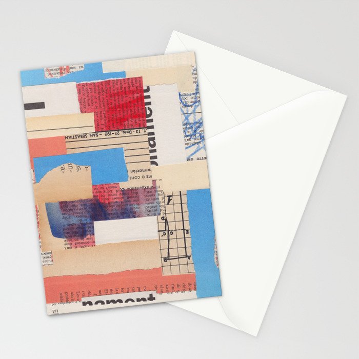 Abstract Mixed Media Collage #2 Stationery Card Gallery Image 2