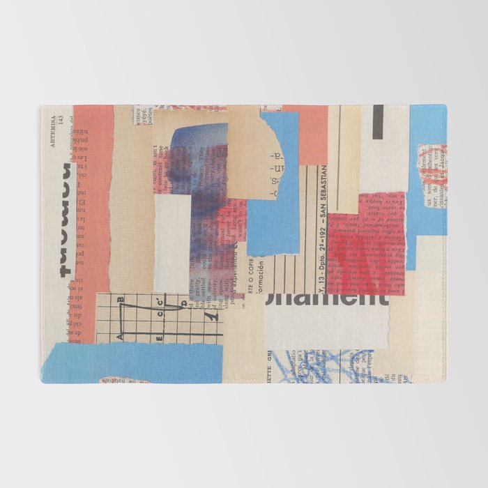 Abstract Mixed Media Collage #2 Rug Gallery Image 2