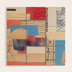 Abstract Mixed Media Collage #2 Wood Wall Art Gallery Image 1