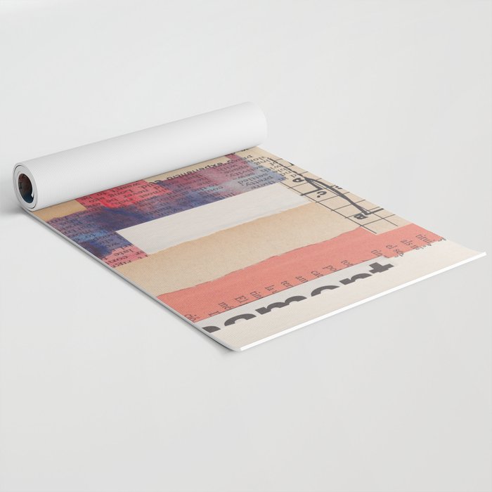 Abstract Mixed Media Collage #2 Yoga Mat Gallery Image 2
