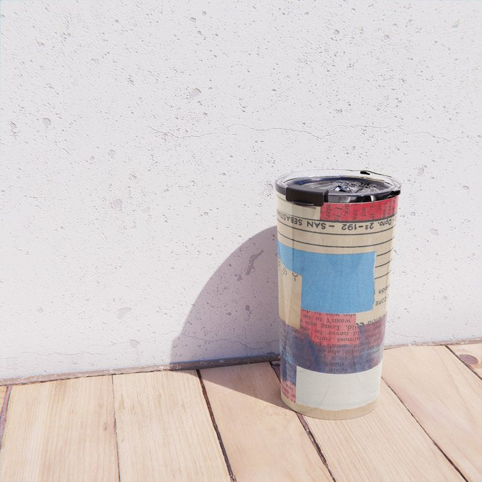 Abstract Mixed Media Collage #2 Travel Mug Gallery Image 4