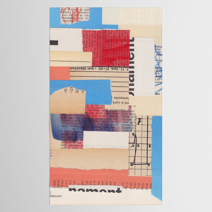 Abstract Mixed Media Collage #2 Tablecloth Gallery Image 2