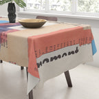 Abstract Mixed Media Collage #2 Tablecloth Gallery Image 3