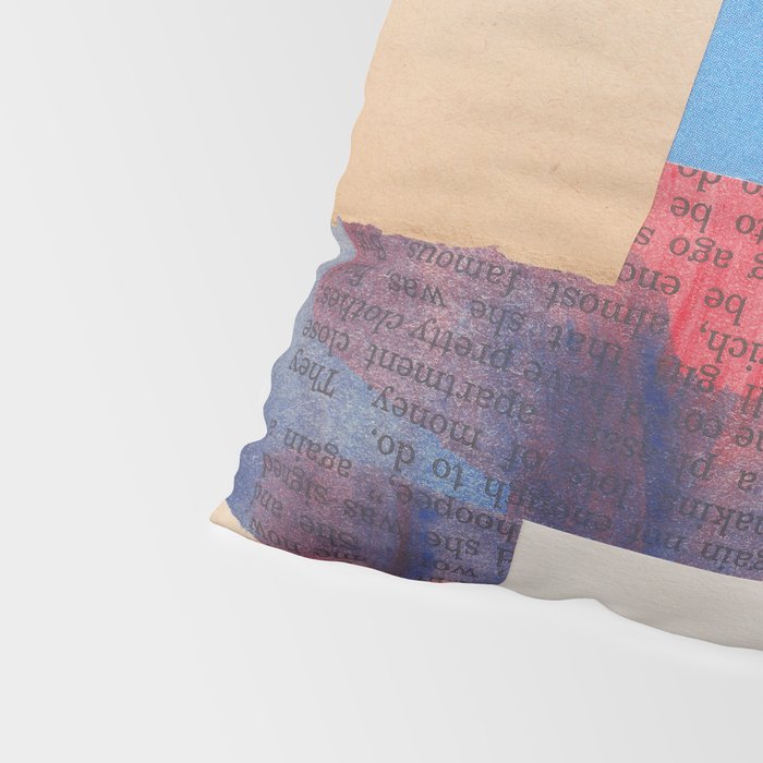 Abstract Mixed Media Collage #2 Pillow Sham Gallery Image 4