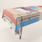 Abstract Mixed Media Collage #2 Tablecloth Gallery Image 1