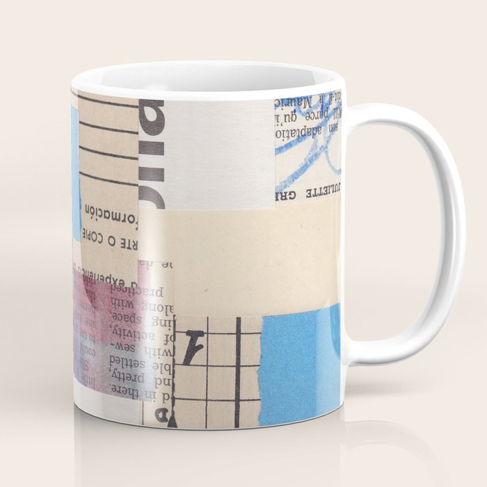 Abstract Mixed Media Collage #2 Coffee Mug Gallery Image 1
