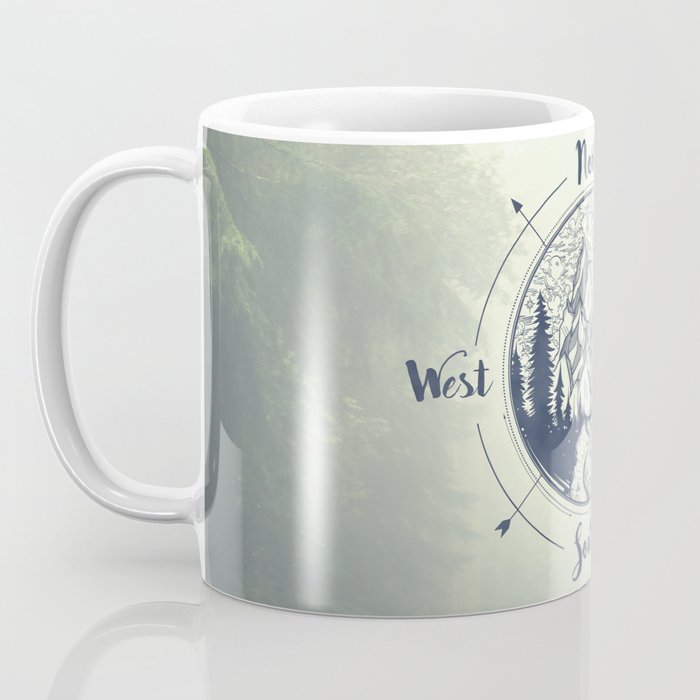 Compass Mountain Road Trip Coffee Mug Gallery Image 3
