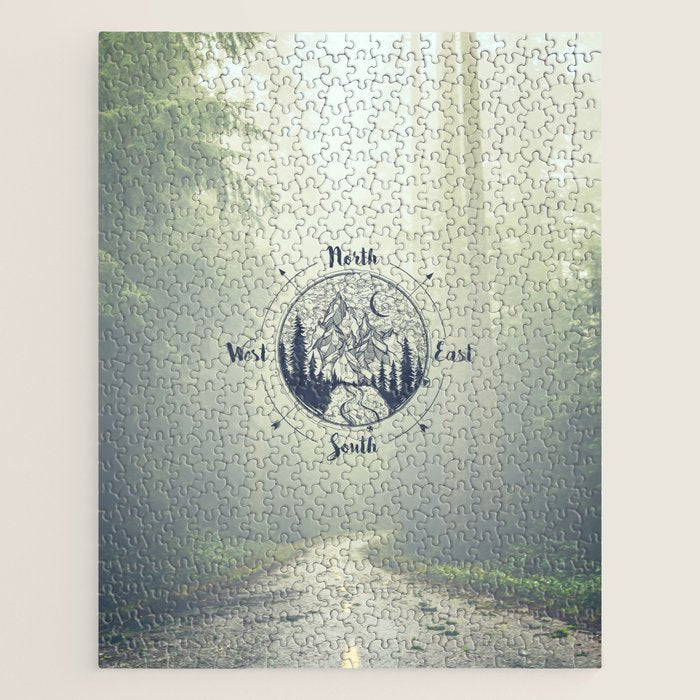Compass Mountain Road Trip Jigsaw Puzzle Gallery Image 1