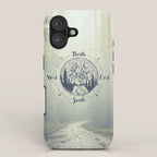 Compass Mountain Road Trip iPhone Case Gallery Image 1