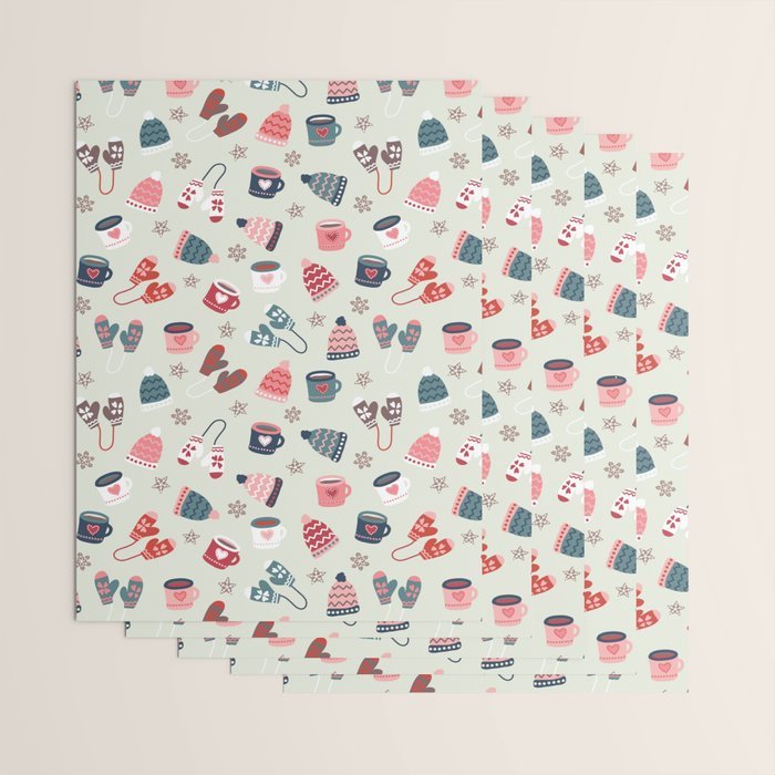 Scandinavian Winter Time Wrapping Paper Gallery Image 3