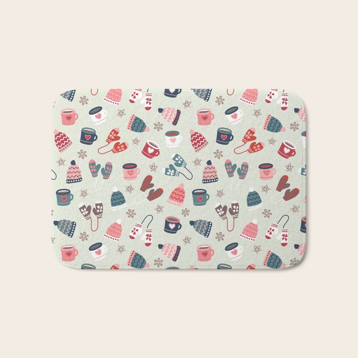 Scandinavian Winter Time Bath Mat Gallery Image 1