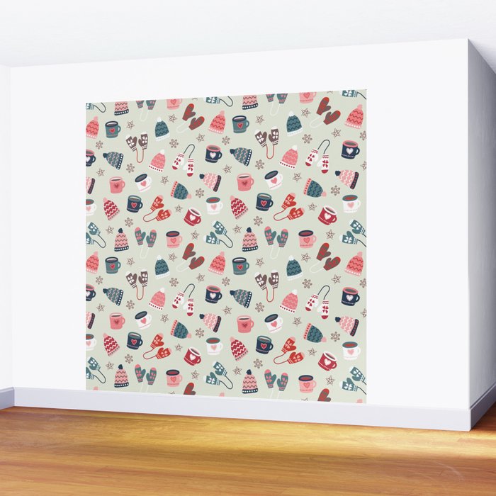 Scandinavian Winter Time Wall Mural Gallery Image 2