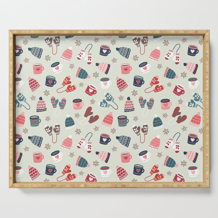 Scandinavian Winter Time Serving Tray Gallery Image 1