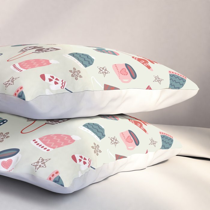 Scandinavian Winter Time Pillow Sham Gallery Image 3