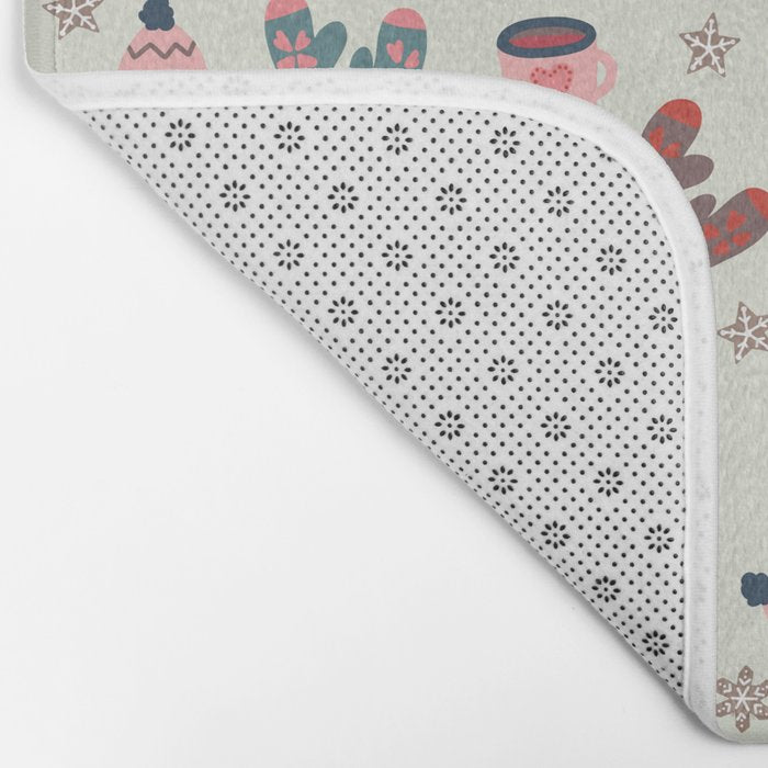 Scandinavian Winter Time Bath Mat Gallery Image 2