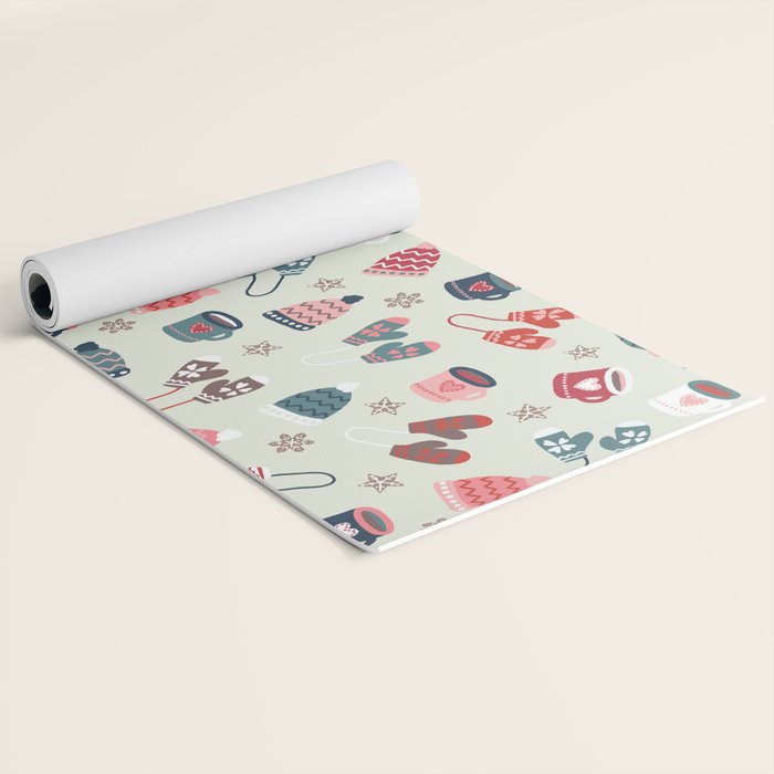 Scandinavian Winter Time Yoga Mat Gallery Image 2