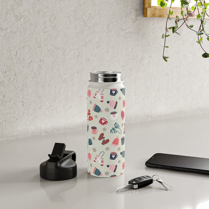 Scandinavian Winter Time Water Bottle Gallery Image 4