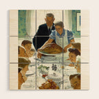 Norman Rockwell Freedom from Want Wood Wall Art Gallery Image 1
