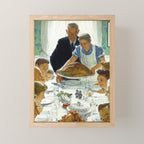 Norman Rockwell Freedom from Want Mini Art Print Gallery Image 1