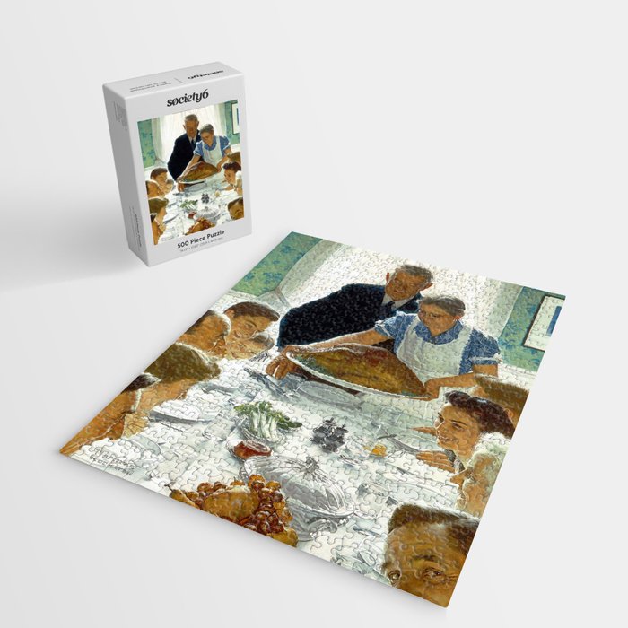 Norman Rockwell Freedom from Want Jigsaw Puzzle Gallery Image 2