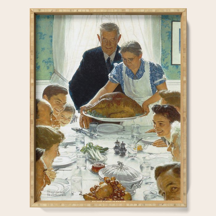 Norman Rockwell Freedom from Want Serving Tray Gallery Image 1