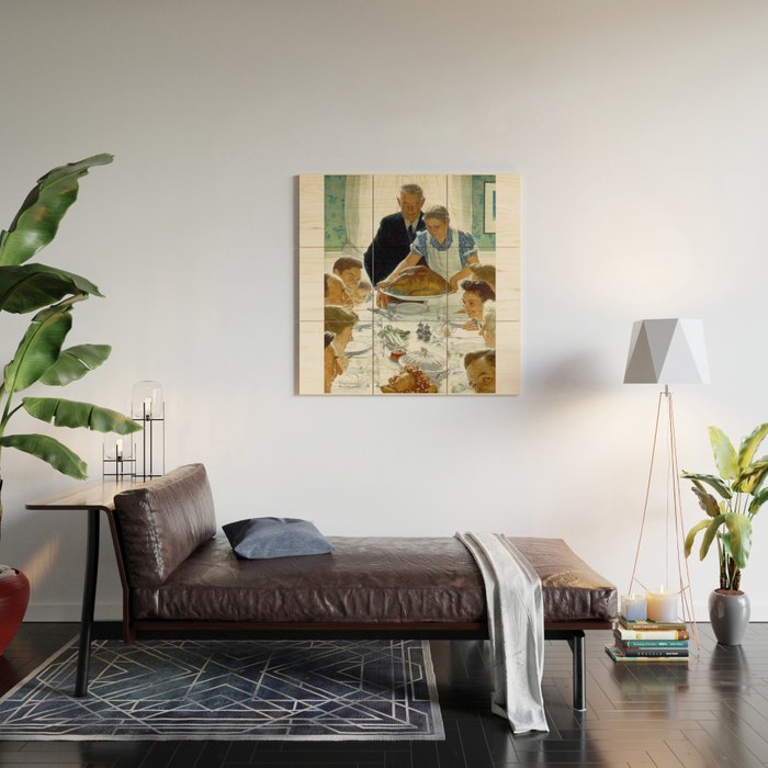 Norman Rockwell Freedom from Want Wood Wall Art Gallery Image 2