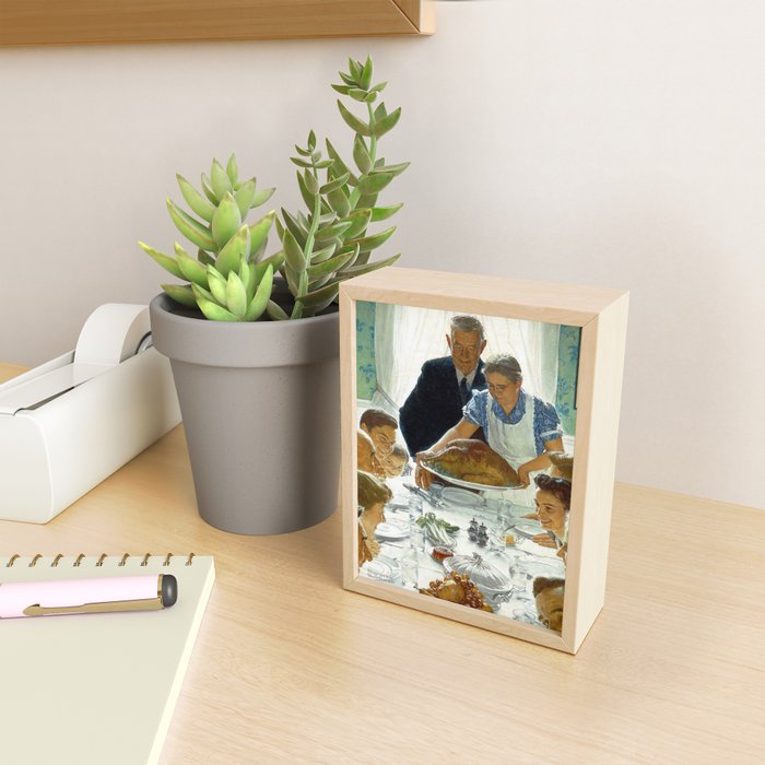 Norman Rockwell Freedom from Want Mini Art Print Gallery Image 2