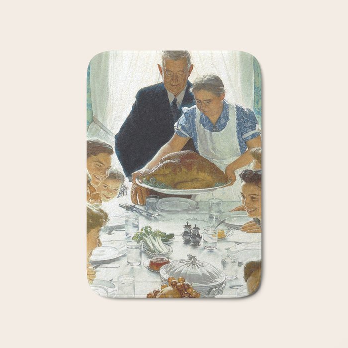 Norman Rockwell Freedom from Want Bath Mat Gallery Image 1