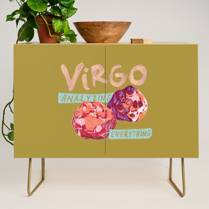 Virgo Perfection in Mustard Yellow | Zodiac Series Credenza Gallery Image 1