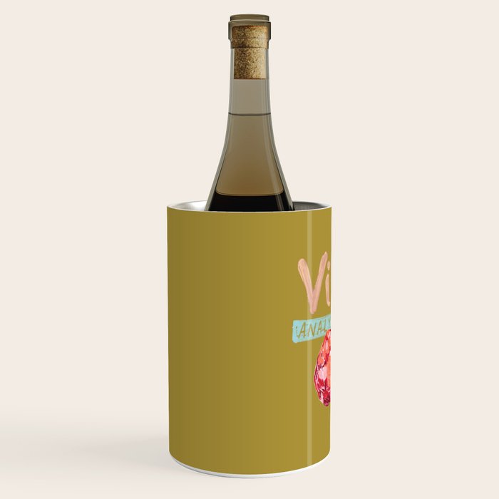 Virgo Perfection in Mustard Yellow | Zodiac Series Wine Chiller Gallery Image 2
