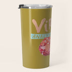 Virgo Perfection in Mustard Yellow | Zodiac Series Travel Mug Gallery Image 3